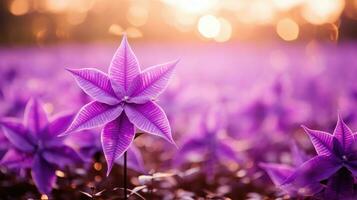 ai gegenereerd mooi rood kerstster bloemen in bokeh achtergrond, foto