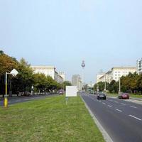 Karl Marx Allee in Oost-Berlijn, Duitsland foto