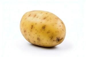 ai gegenereerd aardappel geïsoleerd Aan wit achtergrond. ai gegenereerd foto