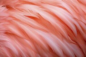 ai gegenereerd flamingo veer achtergrond. ai gegenereerd foto