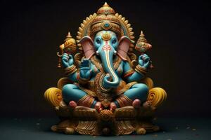 ai gegenereerd mooi heer ganesh ai gegenereerd foto