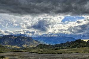 berglandschap, Patagonië nationaal park, chacabuco vallei in de buurt cochrane, aysen regio, Patagonië, Chili foto