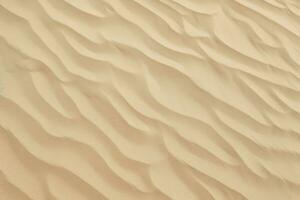 ai gegenereerd detailopname van zand patroon van een strand in de zomer. ai gegenereerd foto
