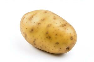 ai gegenereerd aardappel geïsoleerd Aan wit achtergrond. ai gegenereerd foto