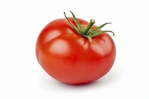 ai gegenereerd tomaat geïsoleerd Aan wit achtergrond. ai gegenereerd foto