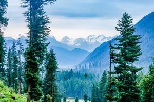 Kumrat vallei prachtig landschap bergen uitzicht foto
