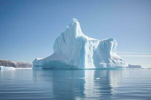 ai gegenereerd ijsberg in Groenland. ai gegenereerd foto