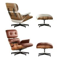 hoog kwaliteit 3d renderen van Eames lounge stoel foto