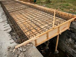 gips ijzer gietstukken dat nu al hebben bekisting voor maken klein bruggen foto