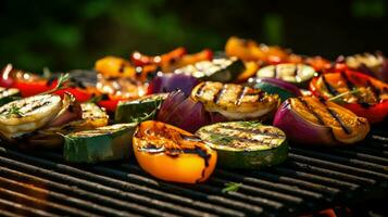 ai gegenereerd ribben Koken bbq voedsel foto