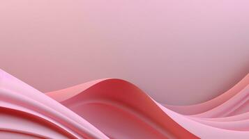 ai gegenereerd een abstract roze achtergrond met golvend lijnen foto