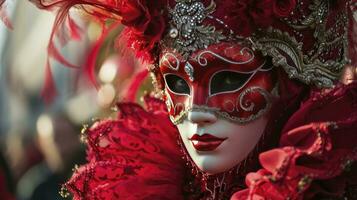 ai gegenereerd Venetië carnaval glamour ontwerp foto