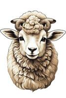 ai gegenereerd mooi artwork van een lam voor Pasen foto