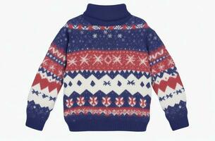 ai gegenereerd winter jumper geïsoleerd Aan wit achtergrond door generatief ai foto