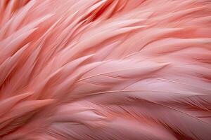 ai gegenereerd flamingo veer achtergrond. ai gegenereerd foto