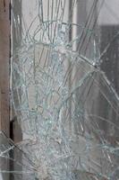 gebroken glas raam foto