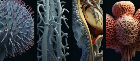 ai gegenereerd biomedisch Onderzoek foto