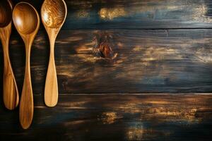 ai gegenereerd foto van voedsel ingrediënten met een keuken tafel achtergrond professioneel reclame voedsel fotografie