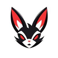 ai gegenereerd tekenfilm logo van een konijn. generatief ai foto
