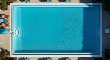 ai gegenereerd top visie van de zee, oceanisch visie, koraal blauw water foto