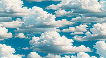 ai gegenereerd lucht met wolken, lucht en wolken, toneel- visie van wolken in de lucht foto