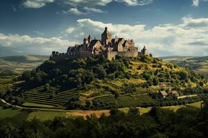 ai gegenereerd kasteel van kasteel de bord, loire vallei, Frankrijk, ai gegenereerd foto