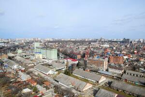 stad landschap. de visie van de hoogten van de 24e vloer. krasnodar stad. stedelijk visie. foto