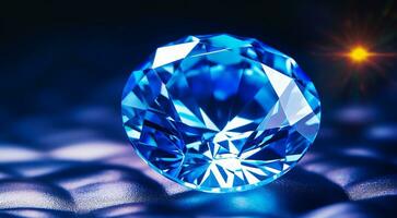 ai gegenereerd glimmend kristal Aan abstract achtergrond, luxe sieraden steen Aan luxe achtergrond, luxe diamant, schijnend diamant foto