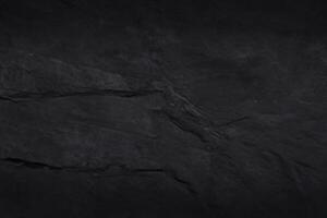donker grijs zwart leisteen structuur met hoog oplossing, achtergrond van natuurlijk zwart steen muur. foto