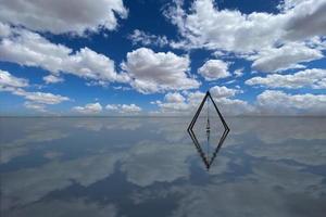 vredige wateren van Bombay Beach Californië in de Salton Sea foto