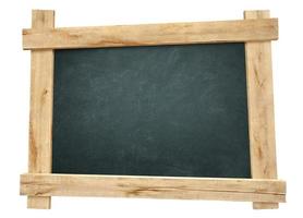 houten frame schoolbord foto