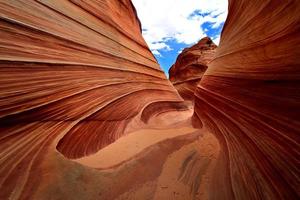 de golf navajo zandformatie in arizona usa foto