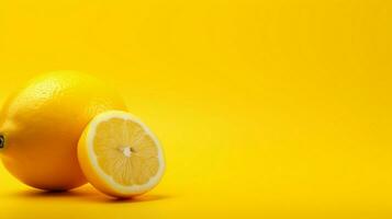 ai gegenereerd citroen geel moeilijk achtergrond foto