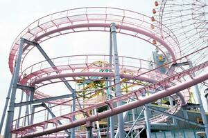 amusement park Aan zonnig dag foto