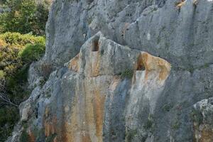 de ruïnes van de stad van mira, kekova foto