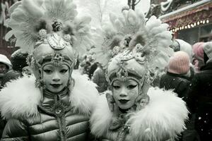 ai gegenereerd winter carnavals - generatief ai foto