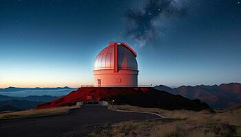 ai gegenereerd melkachtig manier, astronomie, heelal, ster, ruimte, nacht, natuur gegenereerd door ai foto