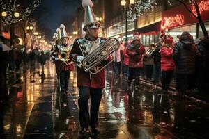 ai gegenereerd Kerstmis optochten - generatief ai foto