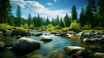 ai gegenereerd natuur landschappen achtergrond foto