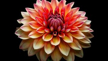 levendig dahlia bloesem een symbool van schoonheid in natuur foto