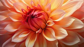 ai gegenereerd levendig bloemblaadjes van een single dahlia bloeien in zomer schoonheid foto