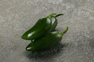 rauw groen Mexicaans jalapeno peper foto