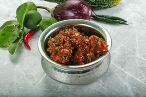 Chinese keuken - kip manchurian jus foto