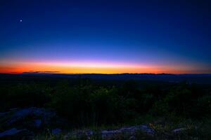 appalachian zonsondergang visie foto