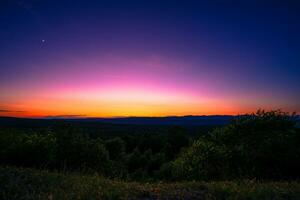 appalachian zonsondergang visie foto