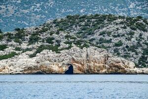 de ruïnes van de stad van mira, kekova foto