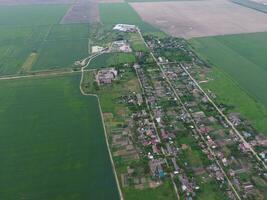 top visie van de stad- dorp elitnyy foto