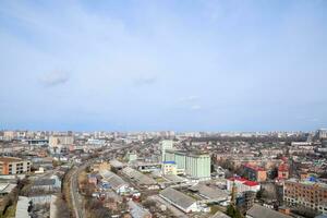 stad landschap. de visie van de hoogten van de 24e vloer. krasnodar stad. stedelijk visie. foto