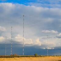 torens van lange golf communicatie Goliath. radio uitrusting voor foto