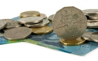 Australisch geld detailopname foto